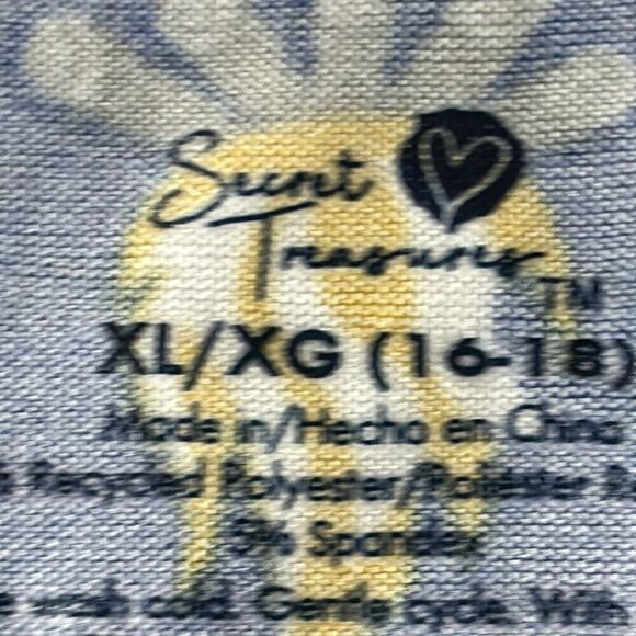 Secret Treasures winter fun print on blue soft pajama top XL - Picture 10 of 11